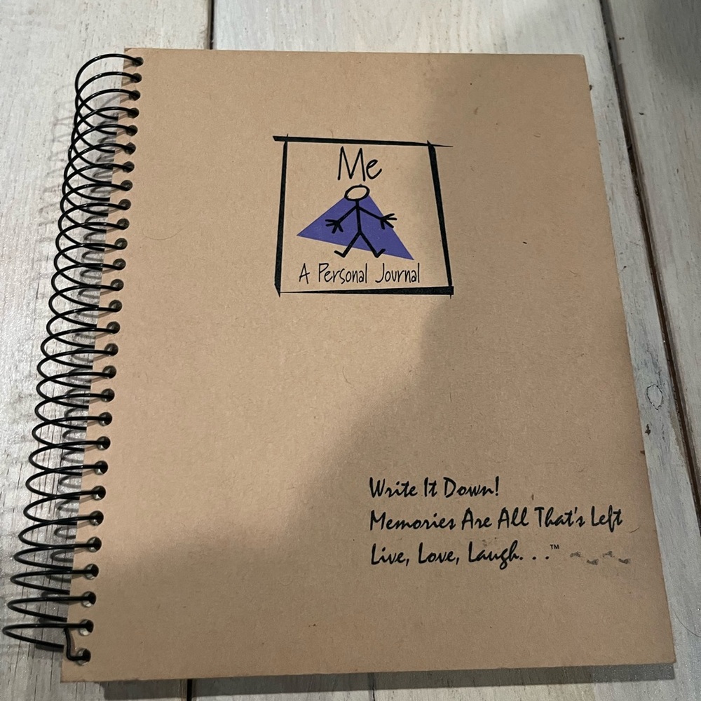 Me, A Personal Journal Brown Spiral Notebook Journals Unlimited 1998